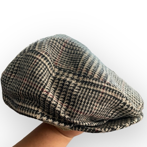 Country Gentlemen vintage newsboy wool houndstooth hat 80’s - Picture 3 of 4